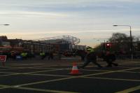 Old trafford prior to United v Bayern 1/4/14