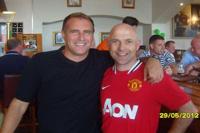 Clayton Blackmore with Francie Tighe
